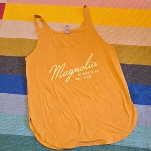Magnolia Mustard Yellow Scoop Neck Tank Top